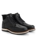 TRAVELIN' Leren boots "Lindelund" zwart