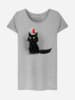 WOOOP Shirt "Christmas Cat" in Grau
