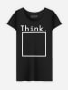 WOOOP Shirt "Think" in Schwarz