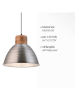 JUST LIGHT. Hanglamp zilverkleurig - Ø 42 cm