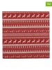 Clayre & Eef 3-delige set: servetten rood - 3x 20 stuks
