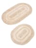 Elizabed 2er-Set: Badvorleger in Creme