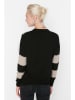 trendyol Sweter w kolorze beżowo-czarnym