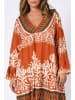 Plus Size Company Kleid "Sibyl" in Orange/ Creme
