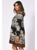 Plus Size Company Kleid "Sibyl" in Schwarz/ Creme
