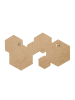 The Concept Factory Wandspiegel goudkleurig - (B)57 x (H)35 cm