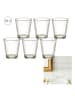 THE HOME DECO FACTORY 6-delige set: glazen transparant - 300 ml