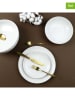 THE HOME DECO FACTORY 18-częściowy zestaw talerzy w kolorze białym