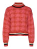 Vero Moda Pullover "Alecia" in Rot/ Pink/ Bunt