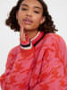 Vero Moda Sweter "Alecia" w kolorze czerwono-różowym ze wzorem