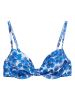 ESPRIT Bikinitop blauw/wit