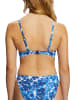 ESPRIT Biustonosz bikini w kolorze niebiesko-białym