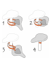 Le Monde du Parapluie Osłona ze wzorem na siodełko