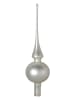 Krebs Glas Lauscha Baumspitze in Silber - (L)26 cm