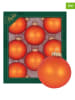 Krebs Glas Lauscha Christbaumkugeln in Orange - 8 Stück - Ø 7 cm