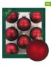 Krebs Glas Lauscha Christbaumkugeln in Rot - 8 Stück