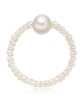 Yamato Pearls Pierścionek perłowy w kolorze białym