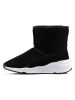 NICEBAY Leren winterboots "Staff" zwart/wit