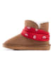 NICEBAY Leren winterboots "Waldeck" lichtbruin
