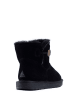 NICEBAY Skórzane botki zimowe "Bolchoi" w kolorze czarnym