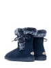 NICEBAY Leren winterboots "Bllisa" donkerblauw