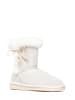 NICEBAY Skórzane botki zimowe "Blissa" w kolorze białym