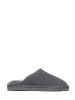 NICEBAY Leren pantoffels "Huch" grijs