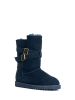 NICEBAY Leren boots "Mells waterproof" donkerblauw