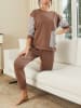 Milan Kiss 2tlg. Outfit in Braun