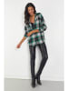 Milan Kiss Blouse groen/wit/zwart
