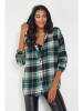 Milan Kiss Blouse groen/wit/zwart
