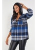 Milan Kiss Blouse blauw/grijs