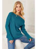 Milan Kiss Sweter w kolorze morskim