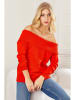 Milan Kiss Pullover in Rot
