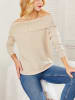 Milan Kiss Pullover in Creme
