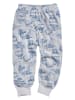 Playshoes Pyjama in Dunkelblau/ Grau