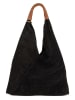 Anna Morellini Leder-Shopper "Eleonora" in Schwarz - (B)40 x (H)31 x (T)2 cm