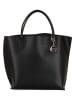 Mia Tomazzi Leren shopper "Cevedale" zwart - (B)44 x (H)32 x (D)13 cm