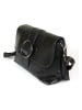 Mila Blu Leder-Umhängetasche "Ginestra" in Schwarz - (B)21 x (H)16 x (T)7 cm