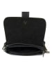 Mila Blu Leder-Umhängetasche "Ginestra" in Schwarz - (B)21 x (H)16 x (T)7 cm
