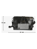 Mila Blu Skórzana kopertówka "Ginestra" w kolorze czarnym - 21 x 16 x 7 cm