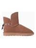 NICEBAY Leren winterboots "Zaria" lichtbruin