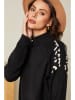 Soft Cashmere Sweter w kolorze czarno-beżowym