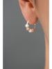 Lodie Silver Srebrne kolczyki-kreole z kamieniami szlachetnymi