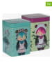 Eigenart 2-delige set: theecontainers "Little Animals" meerkleurig - 100 g