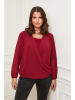 Curvy Lady Bluzka w kolorze bordowym