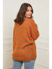 Curvy Lady Sweter w kolorze jasnobrązowo-pomarańczowym