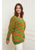 Curvy Lady Sweter w kolorze zielono-pomarańczowym