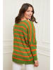 Curvy Lady Sweter w kolorze zielono-pomarańczowym