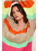 Curvy Lady Sweter w kolorze szarobrązowym ze wzorem